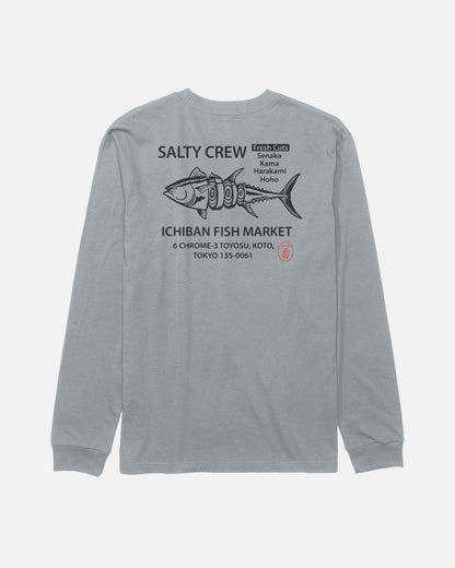 ICHIBAN LS TEE - Quarry | Salty Crew Premium