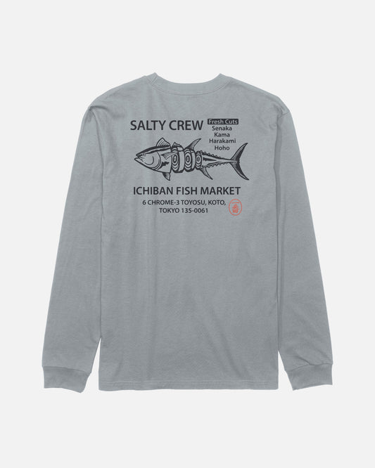 ICHIBAN LS TEE - Quarry | Salty Crew Premium