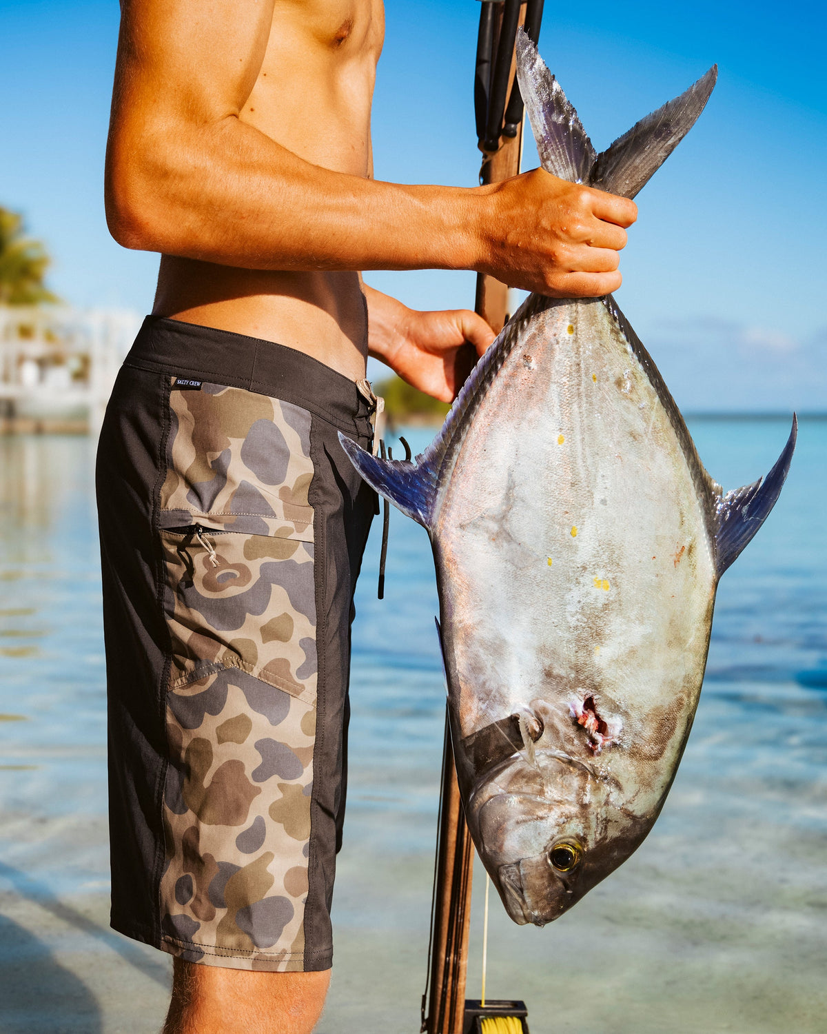FLAGSHIP BOARDSHORT - Sand Camo | Salty Crew Premium