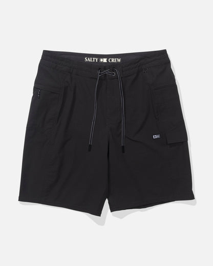 FLAGSHIP BOATSHORT - Matte Black | Salty Crew Premium
