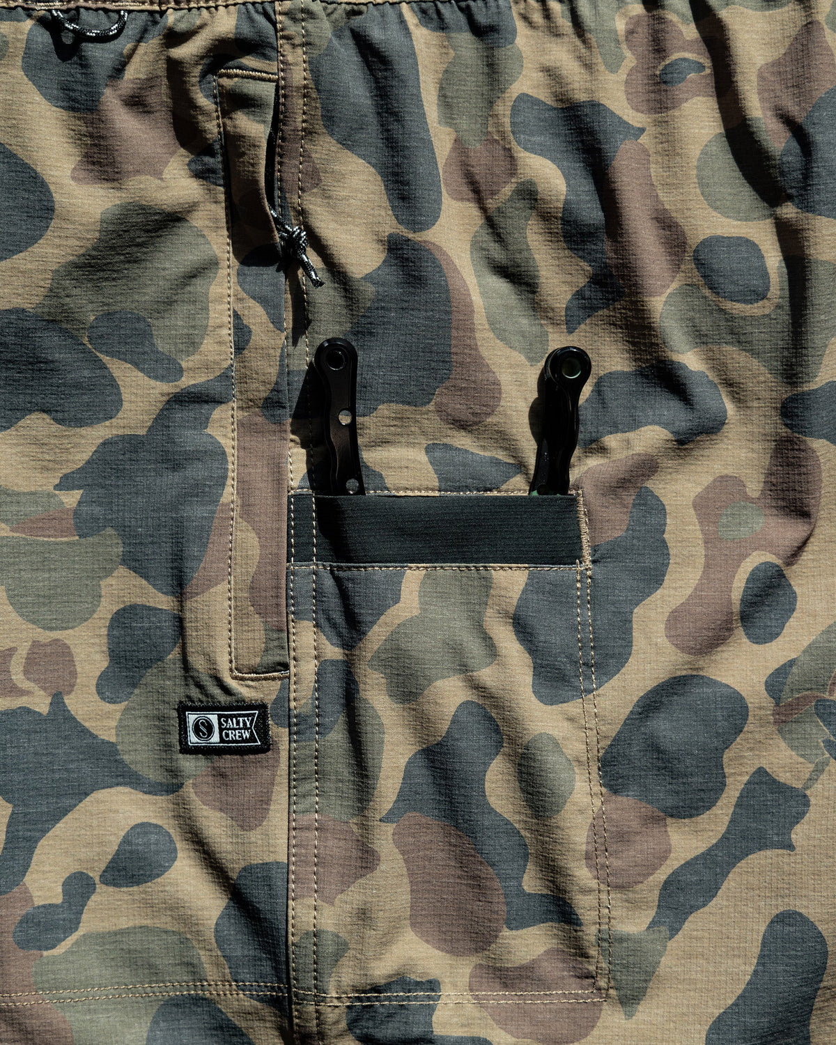 CREW BOATSHORT EWAIST - Sand Camo | Salty Crew Premium