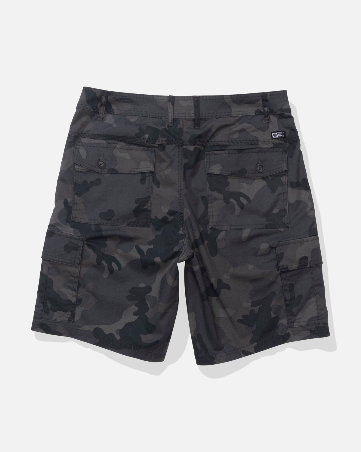 TRANSOM CARGO SHORT - Black Camo | Salty Crew Premium