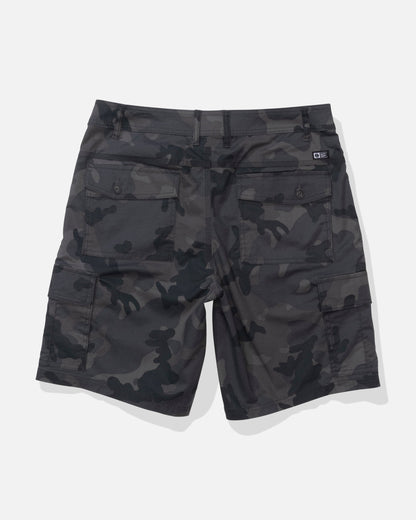 TRANSOM CARGO SHORT - Black Camo | Salty Crew Premium