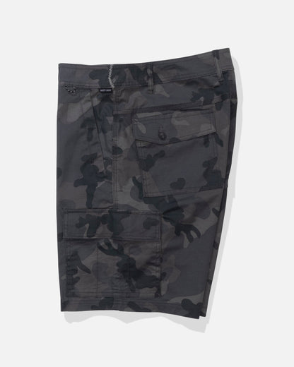 TRANSOM CARGO SHORT - Black Camo | Salty Crew Premium