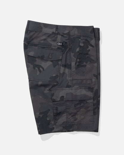 TRANSOM CARGO SHORT - Black Camo | Salty Crew Premium