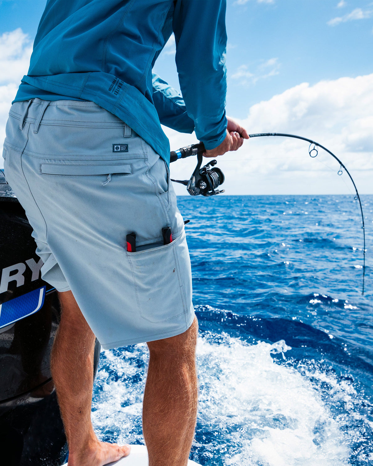 TRANSOM TECH SHORT - Quarry | Salty Crew Premium
