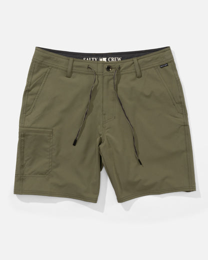 TRANSOM TECH SHORT - Dusty Olive | Salty Crew Premium
