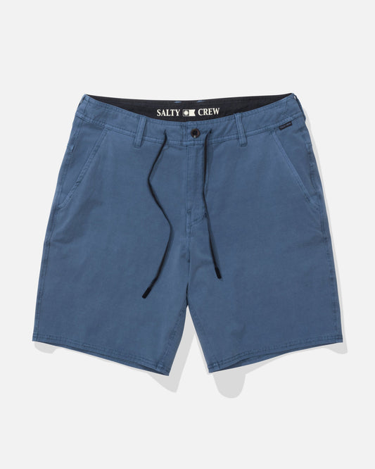 TRANSOM OVERDYE SHORT - Mid Blue | Salty Crew Premium