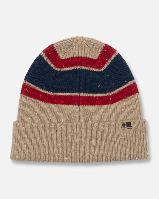 STREAMLINE BEANIE - Khaki | Salty Crew Premium
