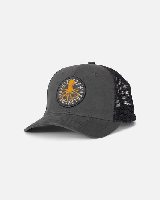 TENTACLES RETRO TRUCKER - Dark Grey | Salty Crew Premium