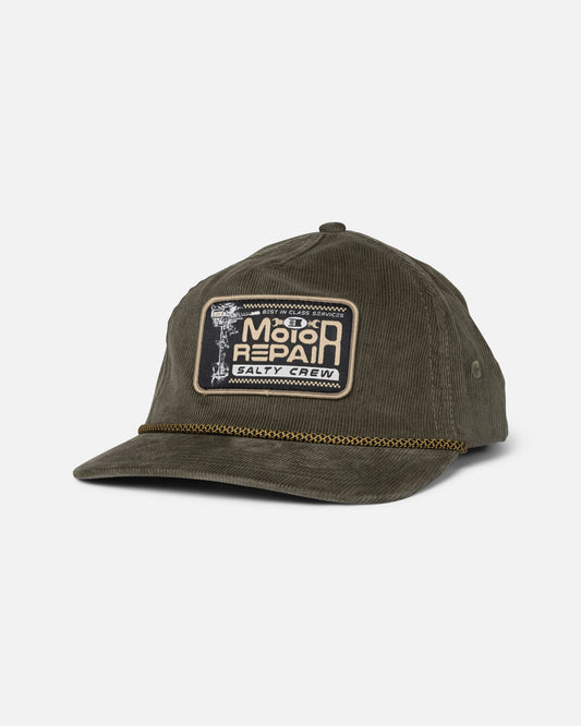 CHOP SHOP SNAPBACK - Dusty Olive | Salty Crew Premium