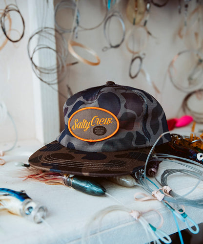 NETTING MESH TRUCKER - Sand Camo | Salty Crew Premium
