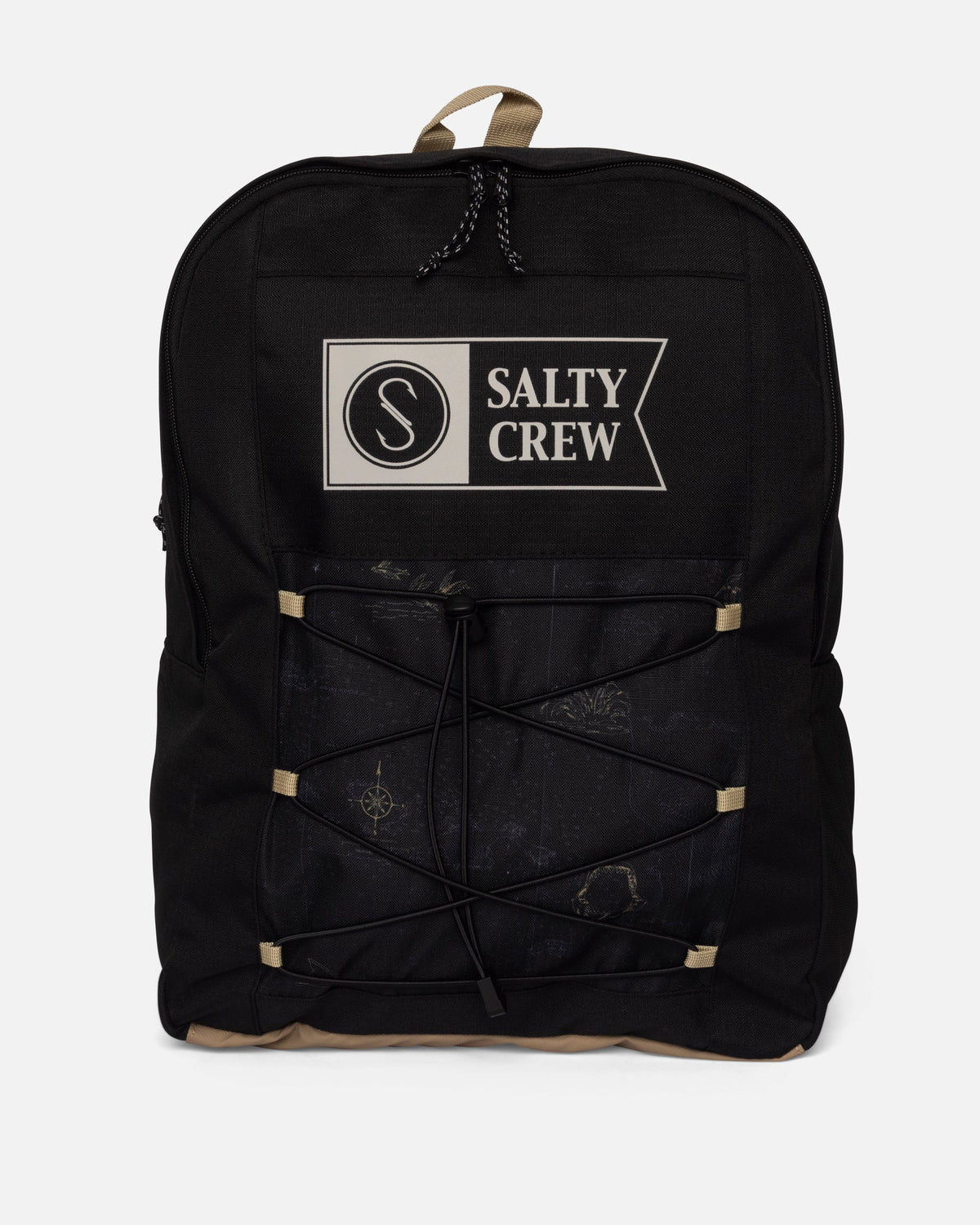 ALPHA PRINT BACKPACK - BLACK | Salty Crew Premium