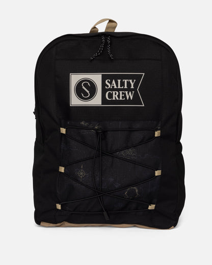 ALPHA PRINT BACKPACK - BLACK | Salty Crew Premium