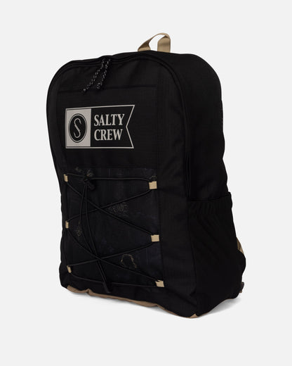 ALPHA PRINT BACKPACK - BLACK | Salty Crew Premium