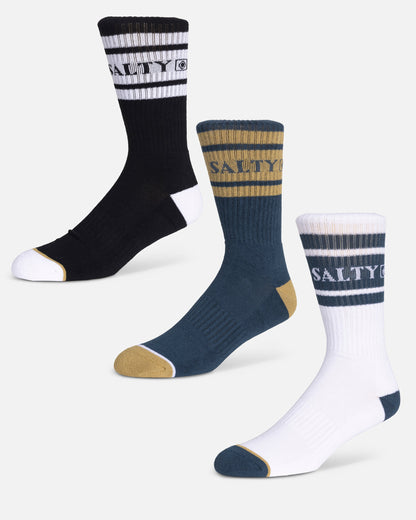 FLAGSHIP 3 PACK SOCK - Assorted | Salty Crew Premium