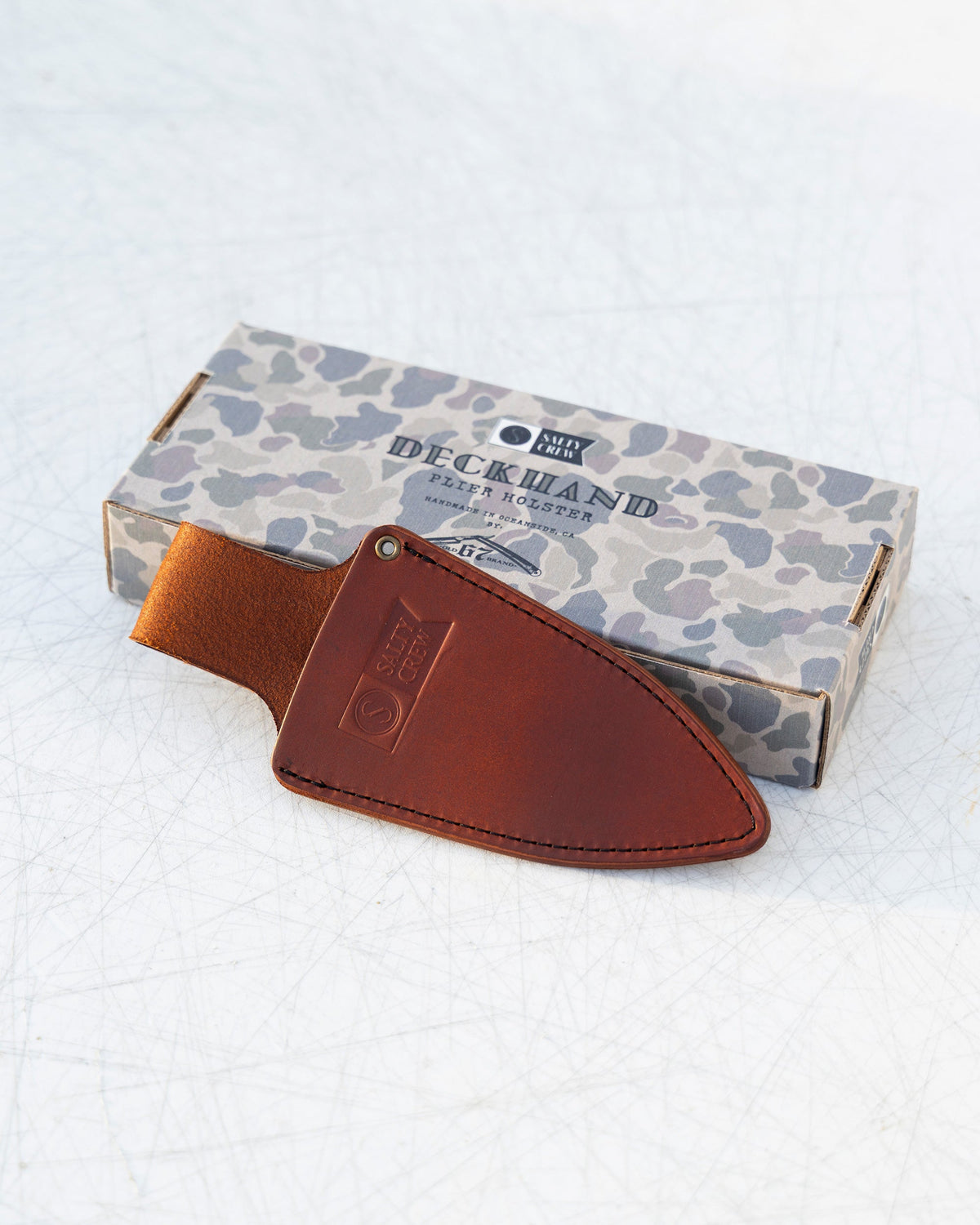 Old 67 x SC Leather Sheath - Brown | Salty Crew Premium