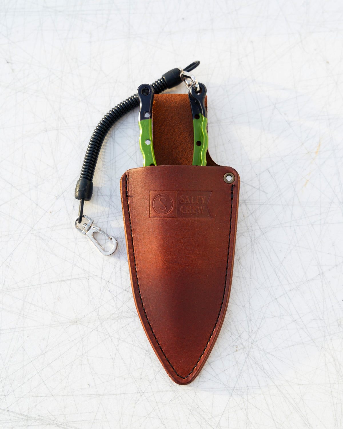 Old 67 x SC Leather Sheath - Brown | Salty Crew Premium