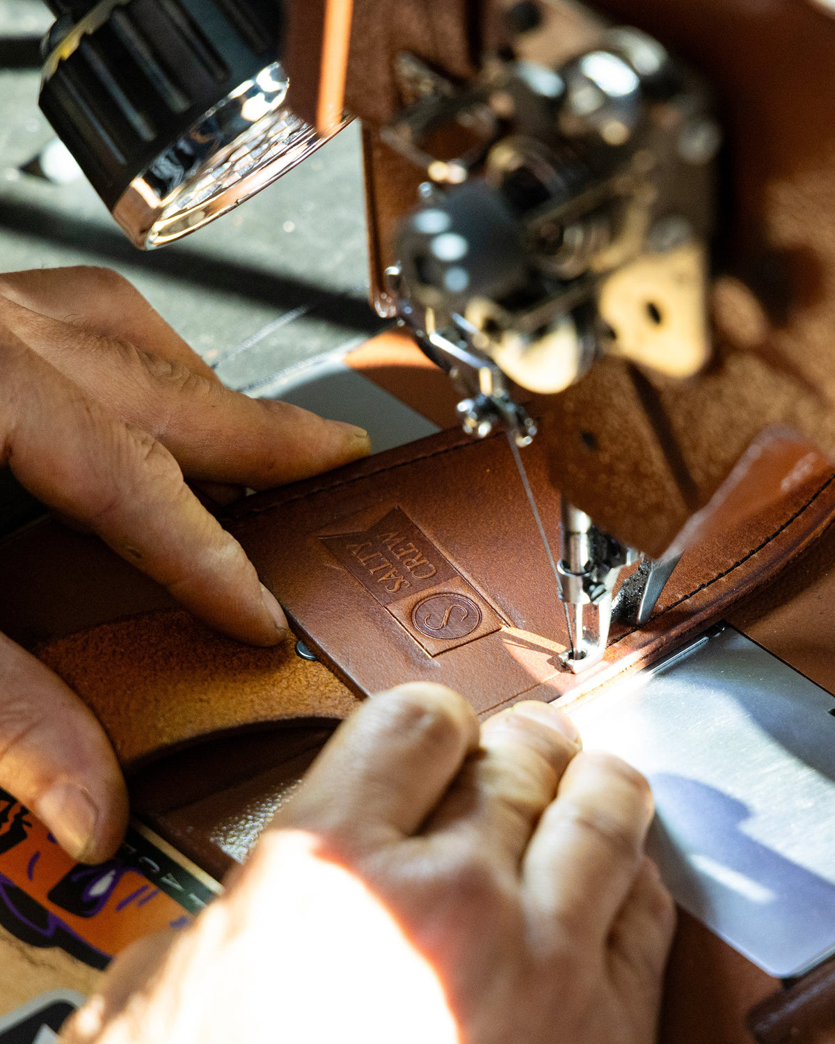 Old 67 x SC Leather Sheath - Brown | Salty Crew Premium