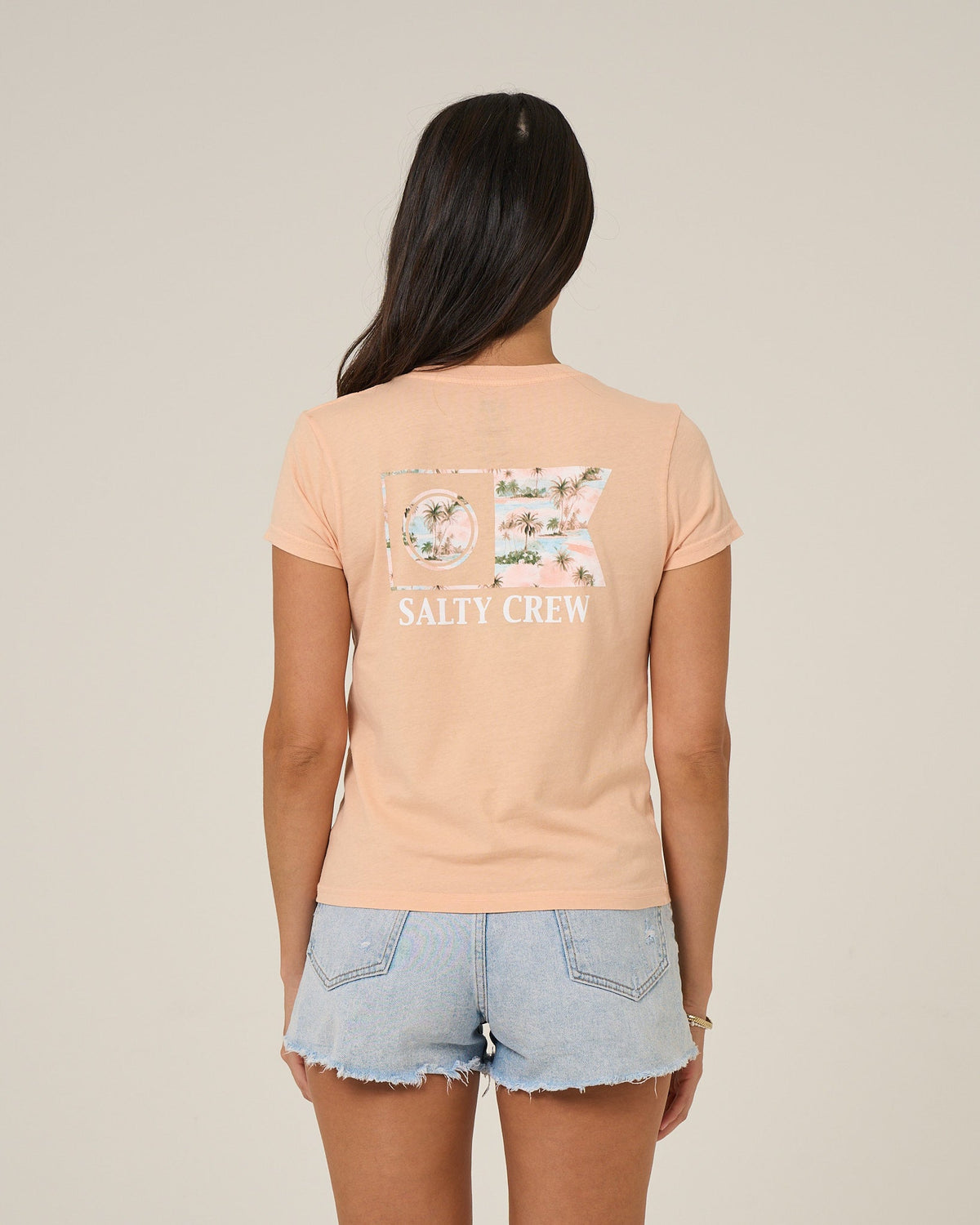 FLAGSHIP FILL MODERN TEE - Apricot | Salty Crew Premium