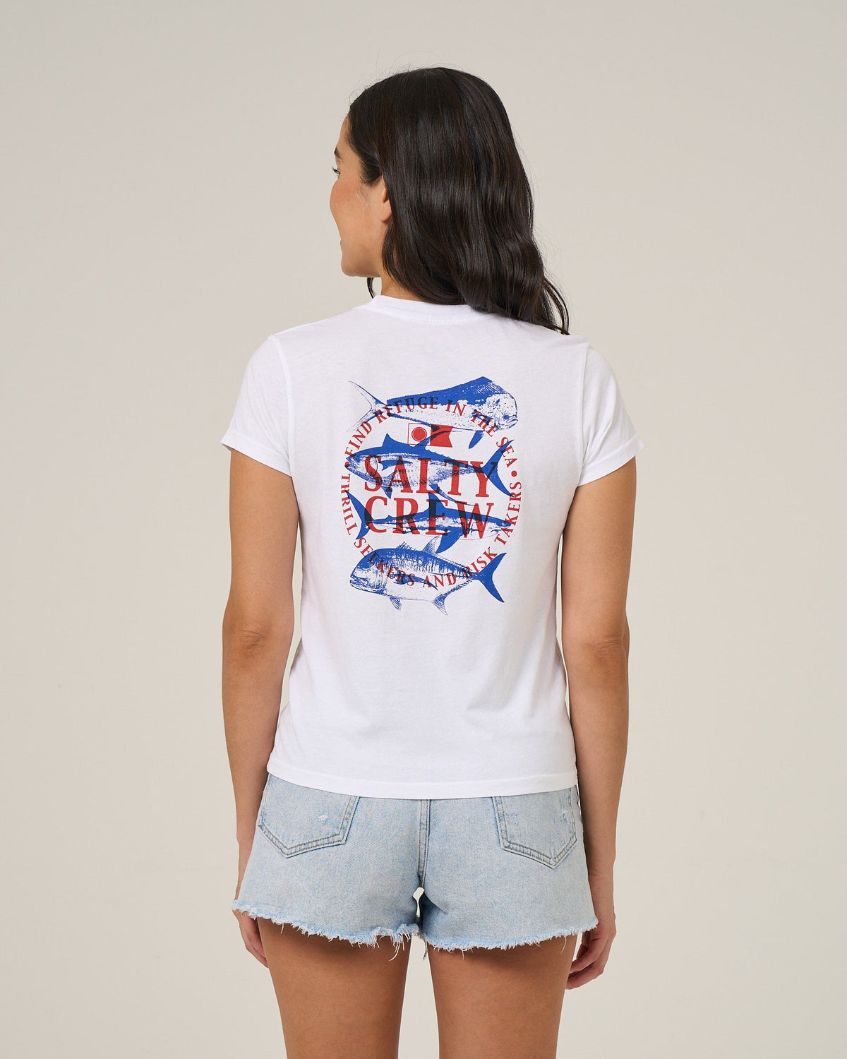 OVERLAY MODERN TEE - White | Salty Crew Premium