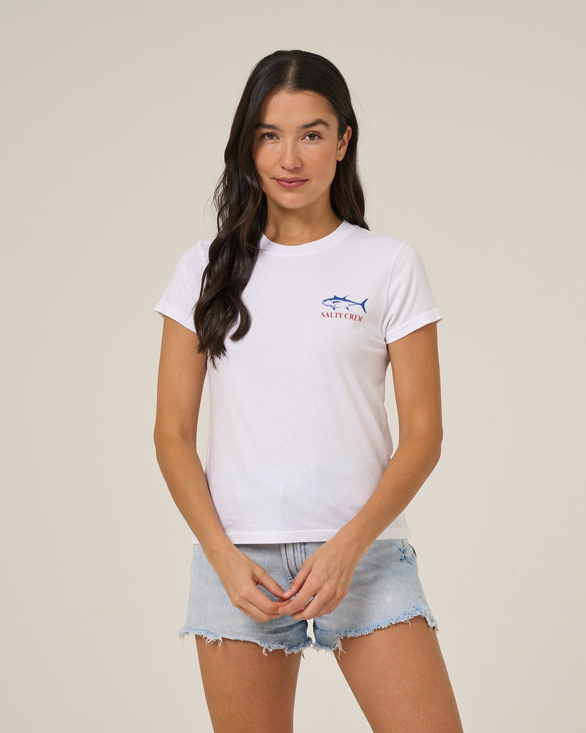 OVERLAY MODERN TEE - White | Salty Crew Premium
