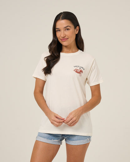 AMERICAN CATCH BF TEE - Off White | Salty Crew Premium