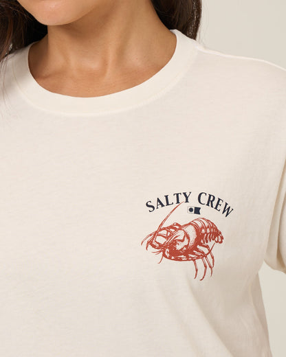 AMERICAN CATCH BF TEE - Off White | Salty Crew Premium