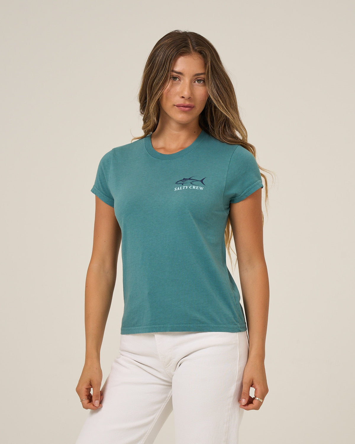 OVERLAY MODERN TEE - Teal | Salty Crew Premium