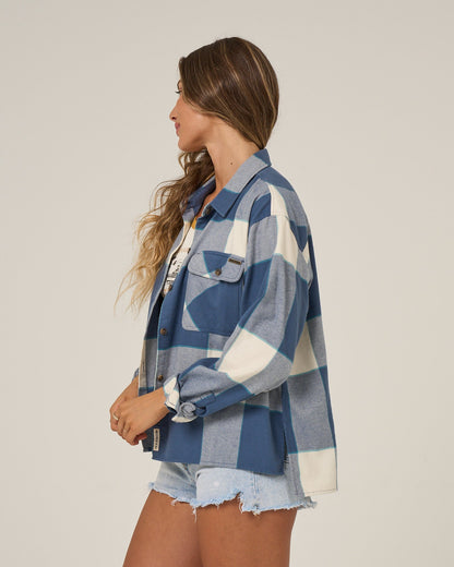 NOMAD FLANNEL - Vintage Indigo | Salty Crew Premium