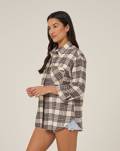 OUT WEST FLANNEL - Birch | Salty Crew Premium