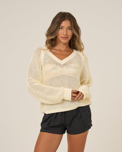 SURGE SWEATER - Off White | Salty Crew Premium