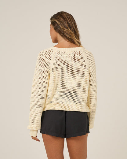 SURGE SWEATER - Off White | Salty Crew Premium