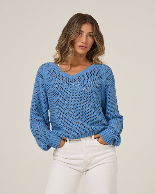 SURGE SWEATER - Ash Blue | Salty Crew Premium
