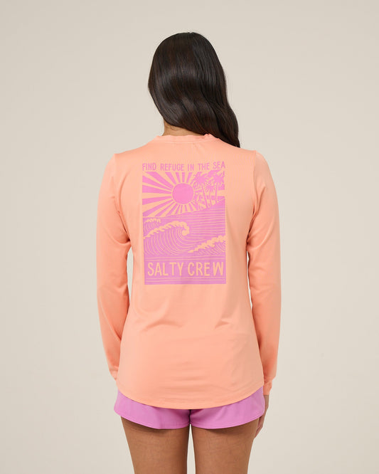 RISE AND SMILE SUNSHIRT - Papaya | Salty Crew Premium