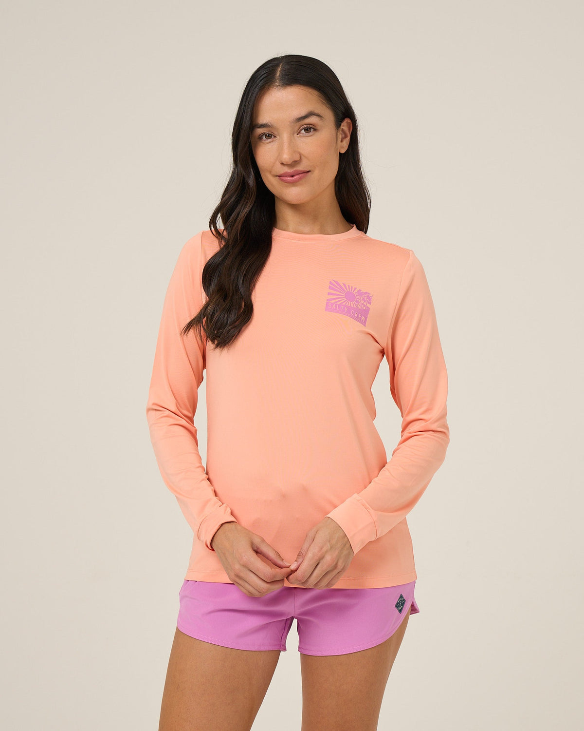 RISE AND SMILE SUNSHIRT - Papaya | Salty Crew Premium