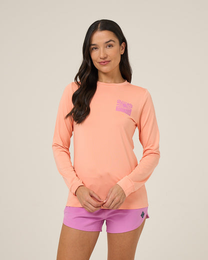 RISE AND SMILE SUNSHIRT - Papaya | Salty Crew Premium