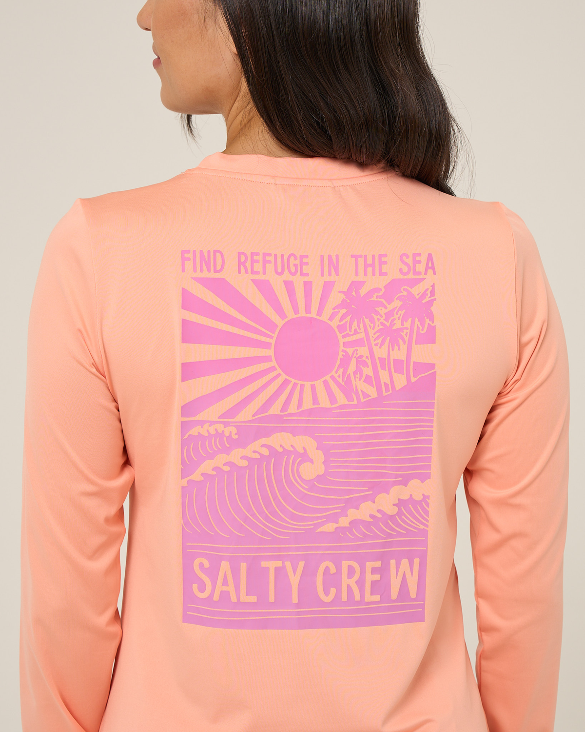 RISE AND SMILE SUNSHIRT - Papaya | Salty Crew Premium
