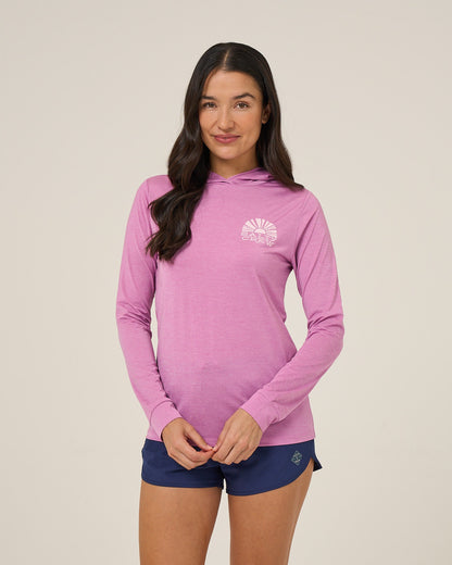 SUNSHINE HOODED SUNSHIRT - Violet | Salty Crew Premium