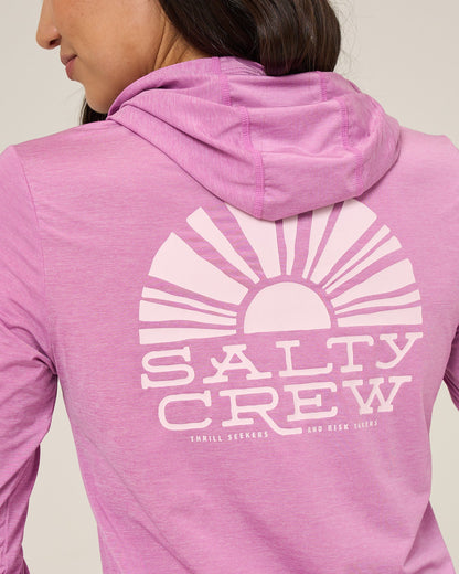 SUNSHINE HOODED SUNSHIRT - Violet | Salty Crew Premium