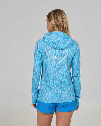 APEX SUNSHIRT - Pool Blue | Salty Crew Premium