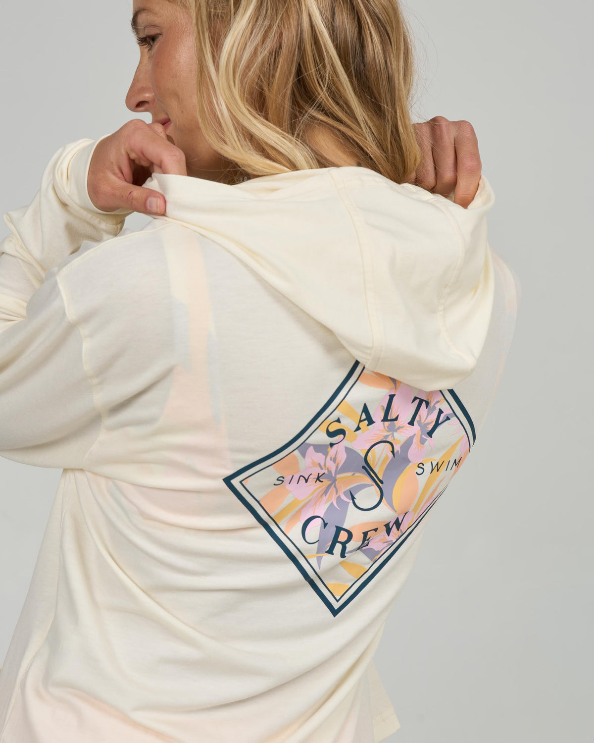 TIPPET FILL TECH HOODY - Off White | Salty Crew Premium