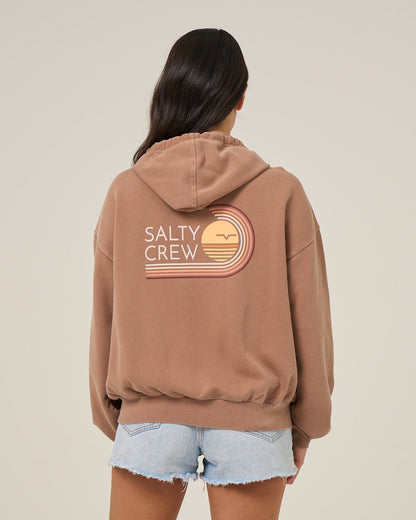 OMBRE WAVE HOODED ZIP - Mocha | Salty Crew Premium