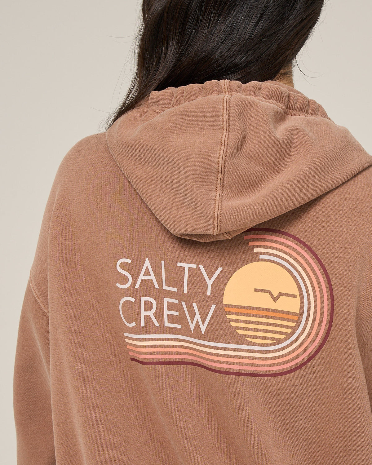 OMBRE WAVE HOODED ZIP - Mocha | Salty Crew Premium