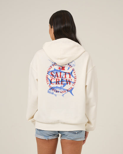 OVERLAY HOODIE - Off White | Salty Crew Premium