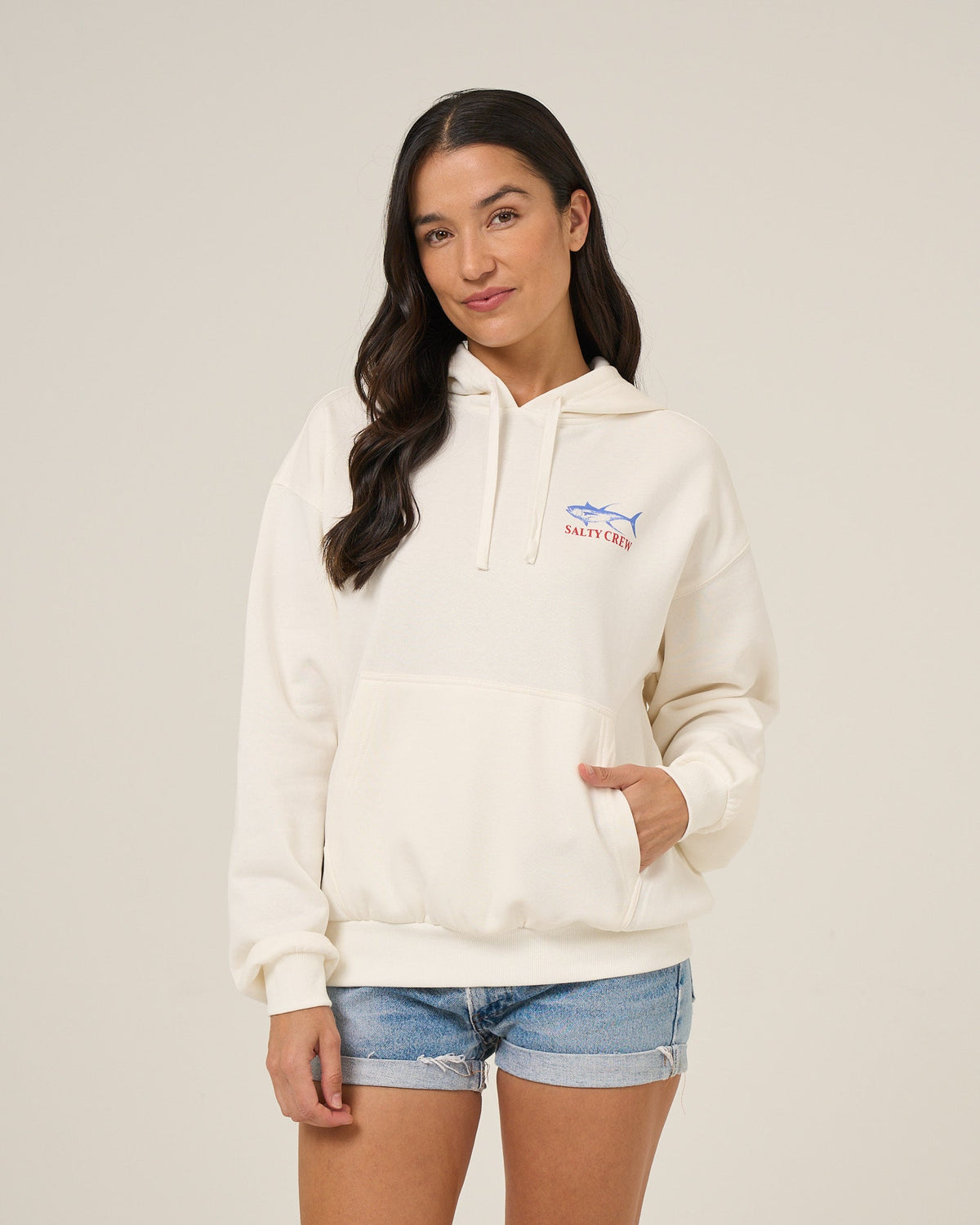 OVERLAY HOODIE - Off White | Salty Crew Premium