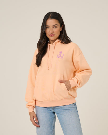 RISE AND SMILE HOODIE - Apricot | Salty Crew Premium