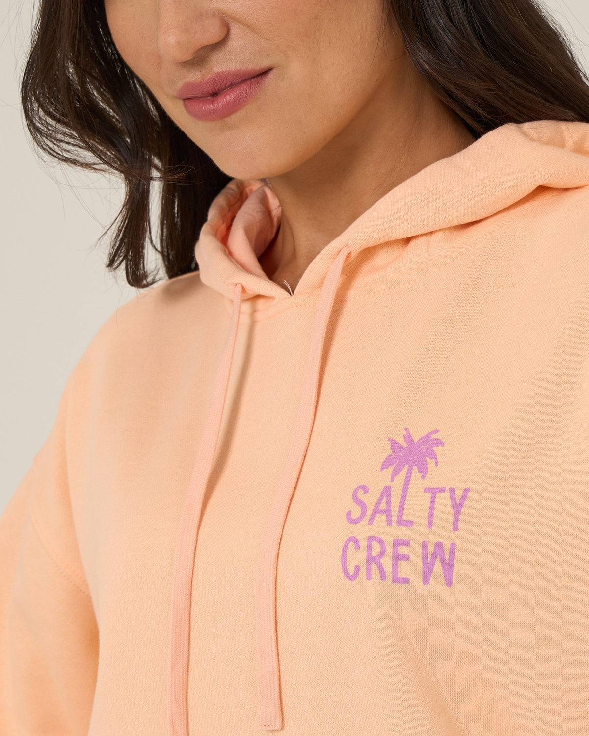 RISE AND SMILE HOODIE - Apricot | Salty Crew Premium