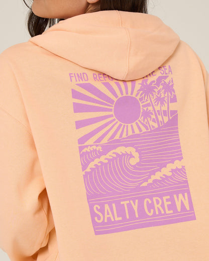 RISE AND SMILE HOODIE - Apricot | Salty Crew Premium