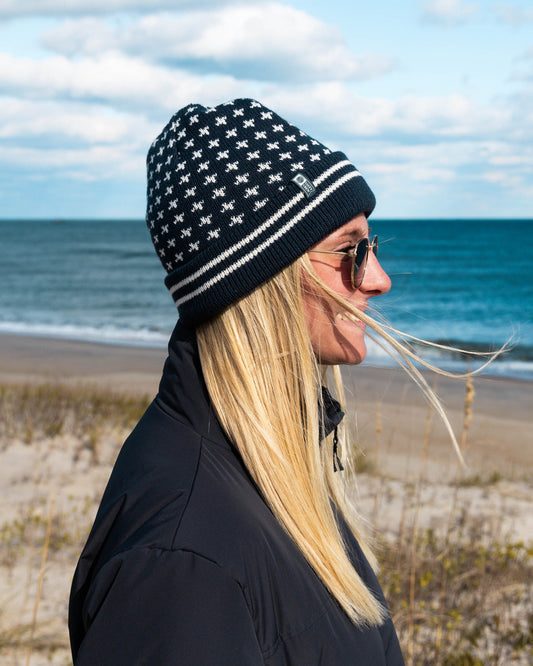 STARLIGHT BEANIE - Dark Navy | Salty Crew Premium